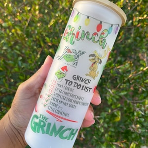 Grinch Tumbler/ Grinch Christmas Tumbler /17 ounce tumbler /Grinchmas / Winter Tumblers /Christmas Tumbler/ Christmas coffee mug