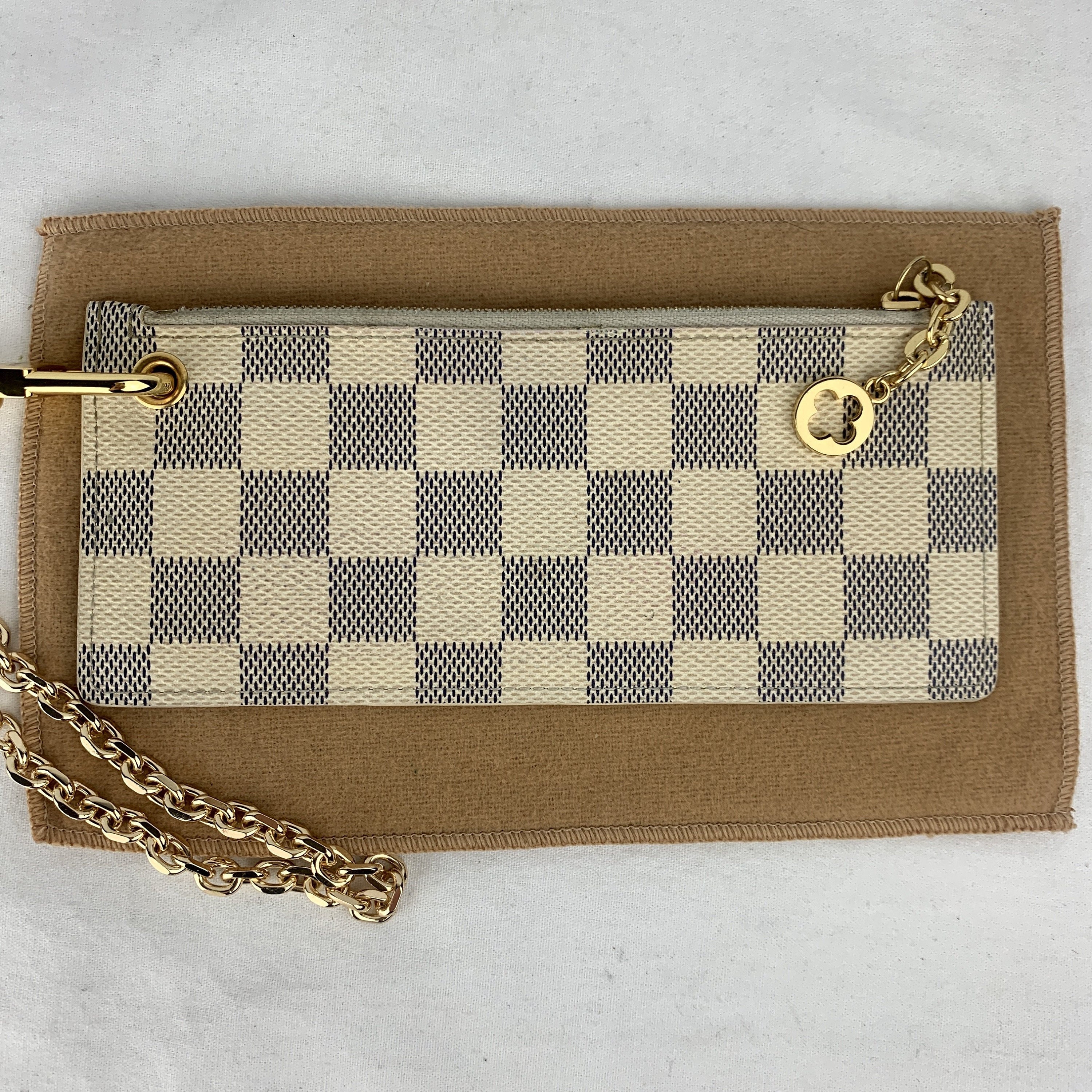 Louis vuitton damier azur wristlet pouch Etsy