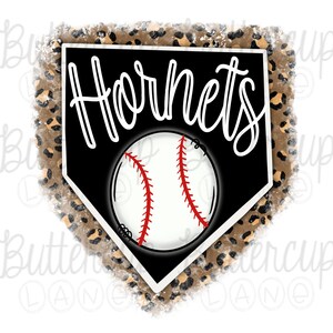 Baseball PNG / Hornets / Baseball team / Leopard / Digital Download / Sublimation Design