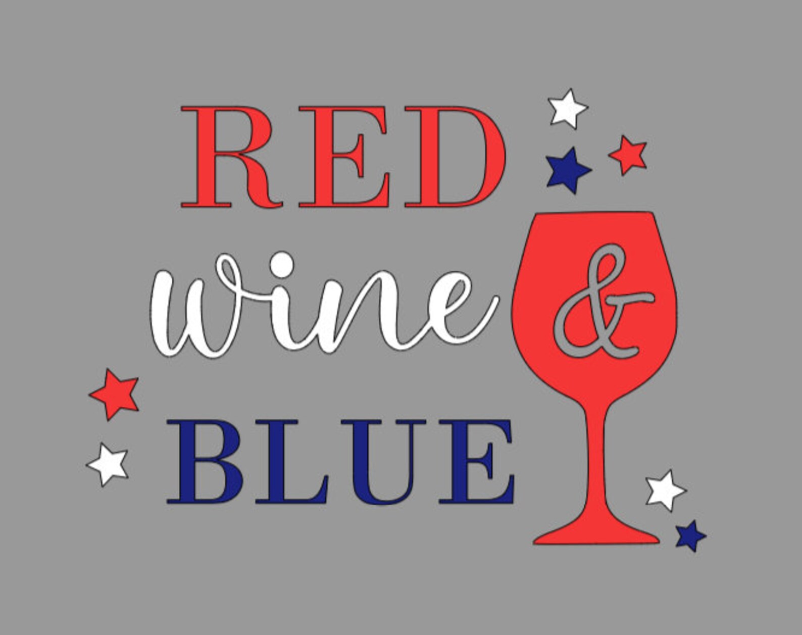 Red Wine and Blue Etsy