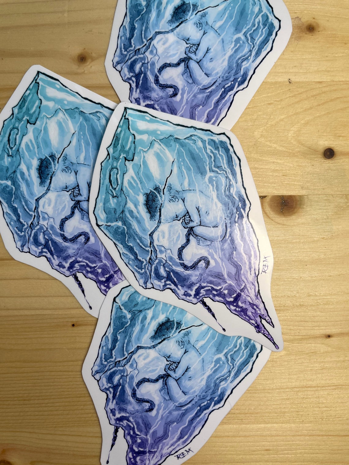 Freeze Original Art STICKER Etsy