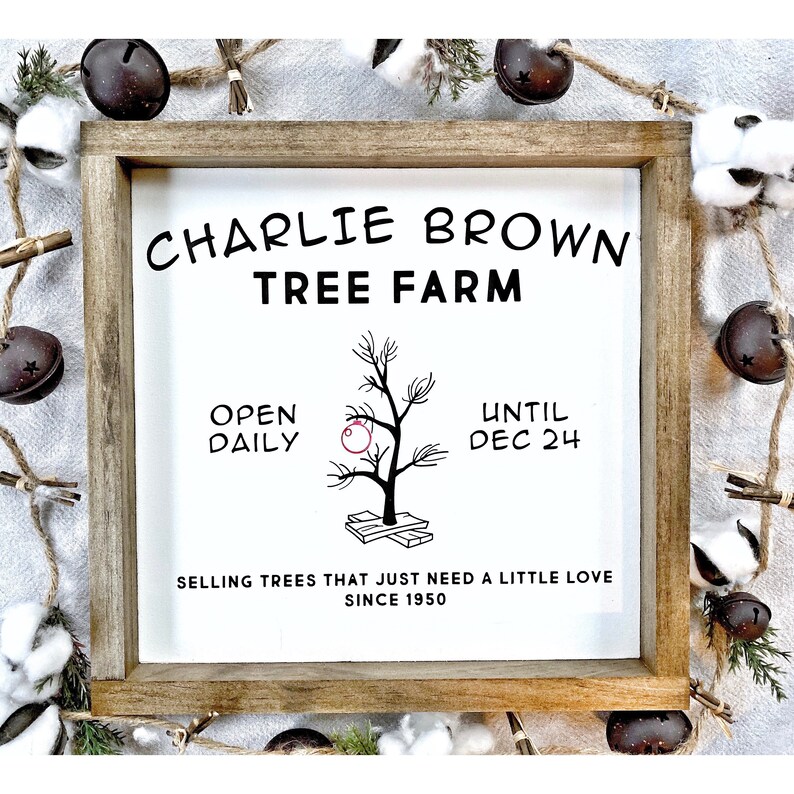 Charlie Brown Christmas Tree Farm / Wood Sign / Christmas Etsy