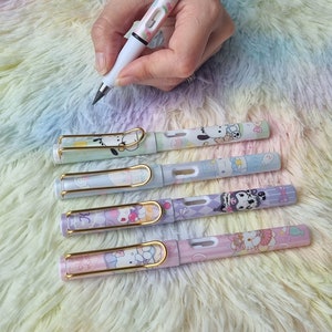 Cute Mechanic Infinity Pencil with Eraser, Japanese Kawaii Everlasting Pencil, Cartoon Pencil, Inkless Pencil, Cute Pens, Gift For Her