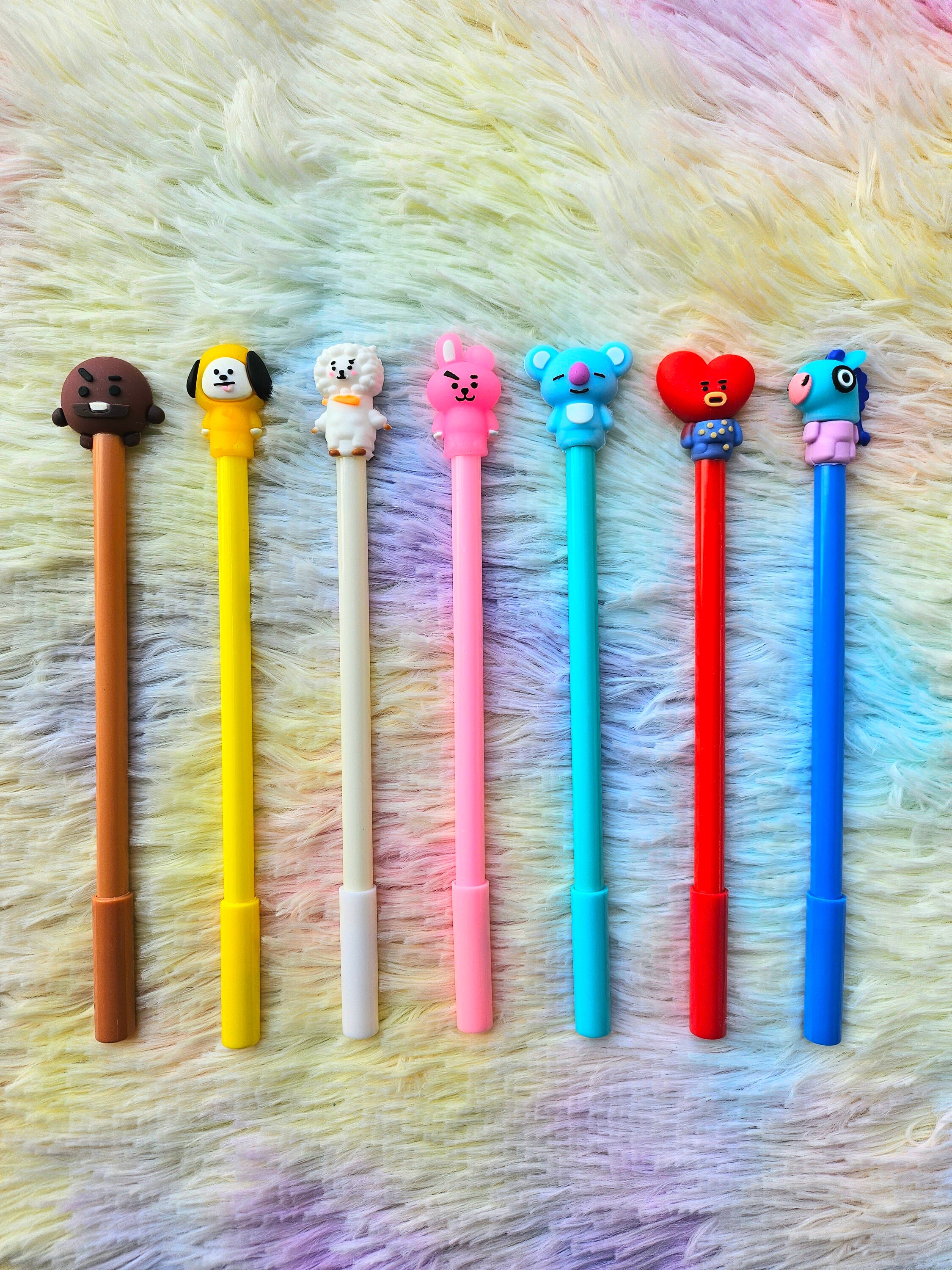 BTS V テテ グッズ ボールペン 5本セット + ステッカー K-POP