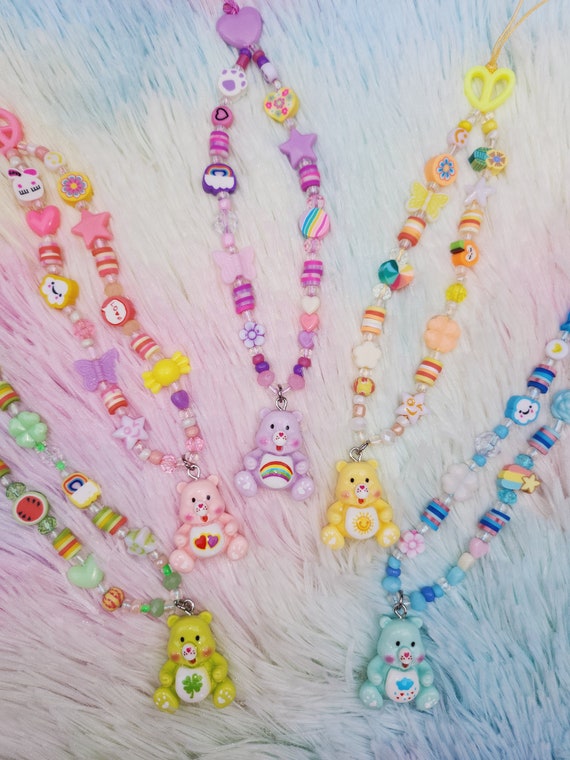 Care Bears Cartoon Custom Phone Charm, Good Luck Bear, Cheer Bear