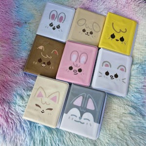 Kpop Photocard Mini Binder, K-Pop Idols Photocard Sammelmappe für 32 Karten, Aesthetic Y2K koreanische Accessoires