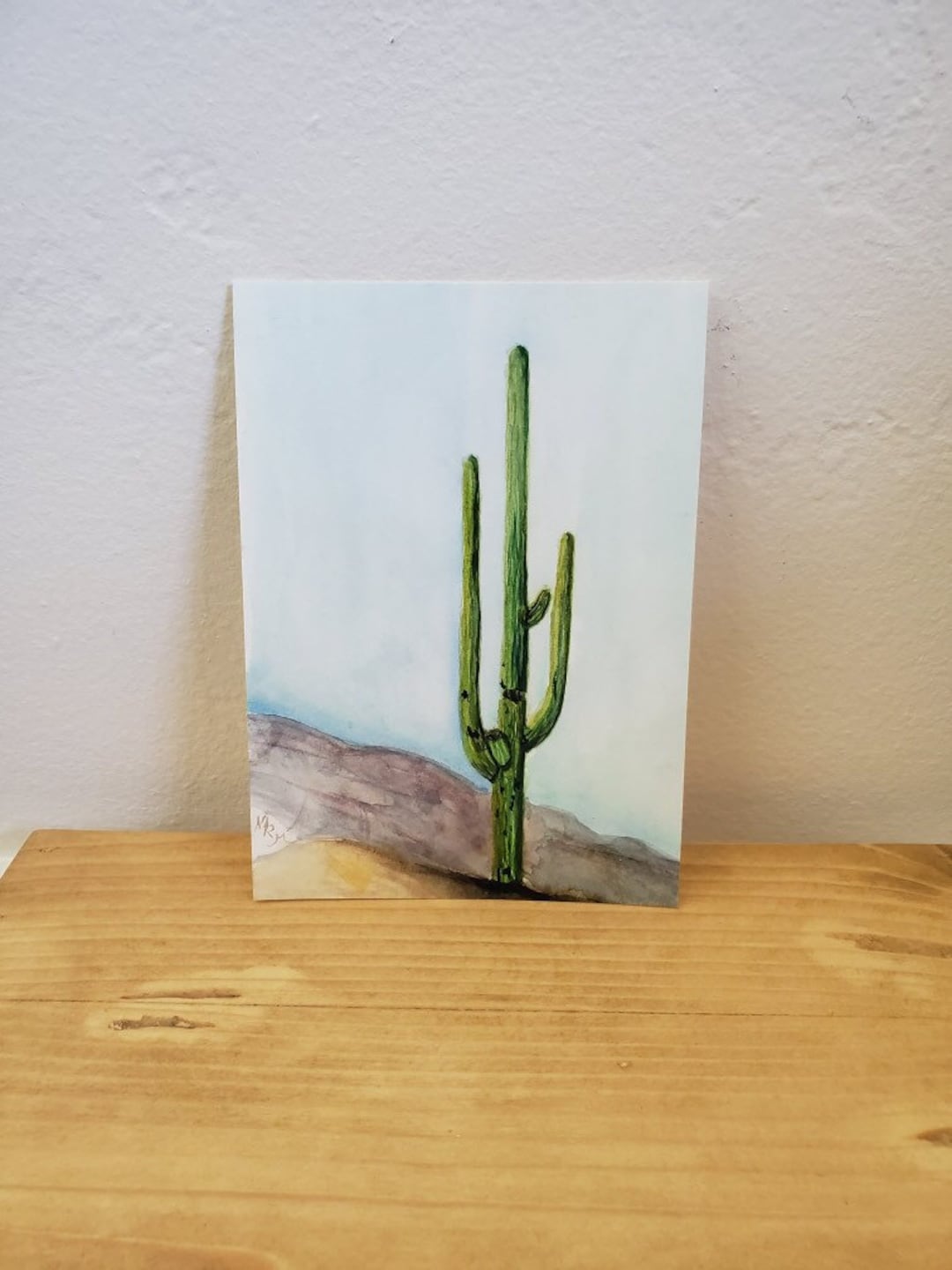 Saguaro Cactus Watercolor Painting original - Etsy
