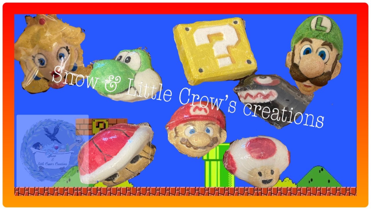 Classic video game theme small bath bombs