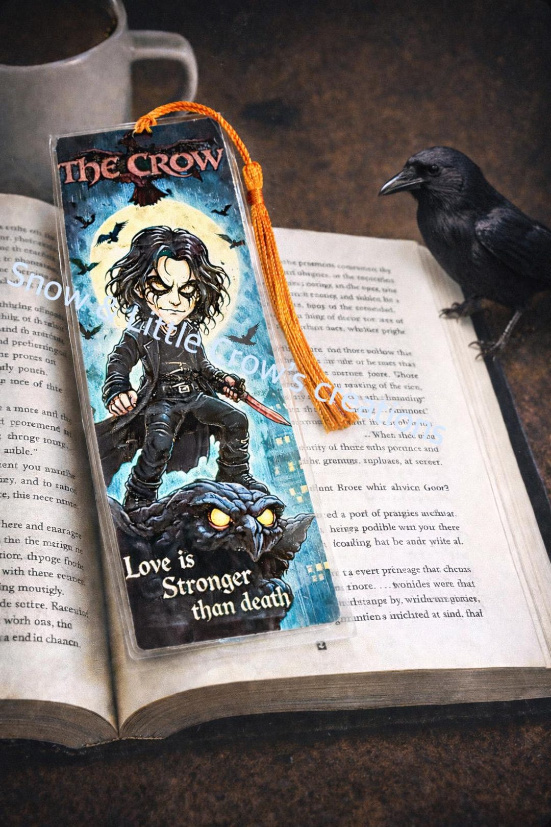 The Crow Inspired Custom Bookmark - Etsy