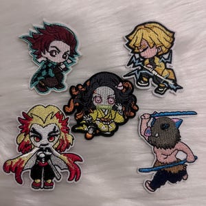Demon Slayer iron on patch,embroidered,embroidery, applique patches for jacket hat backpack