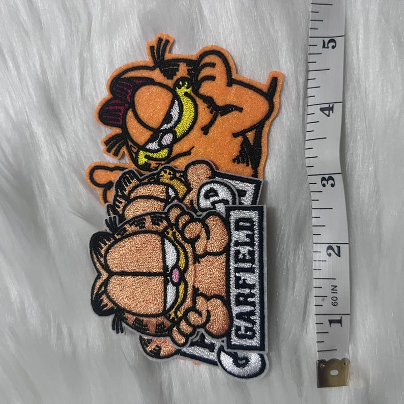 Garfield Patch Garfield Iron on Patch, Sew on Patch,embroidered,embroidery, Applique ...