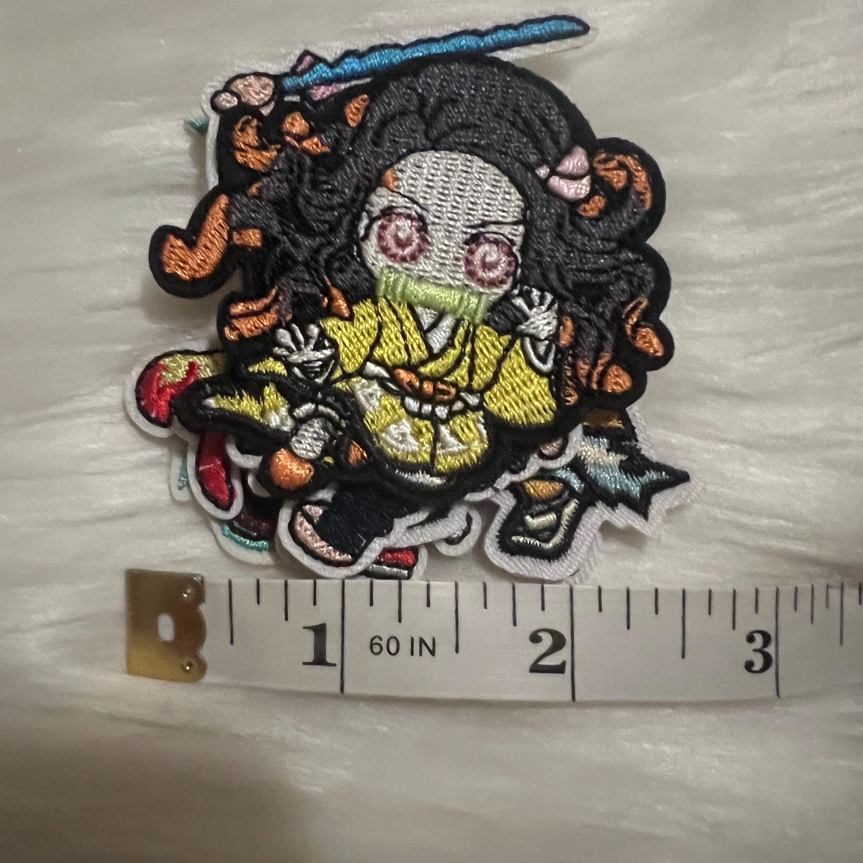 5 Demon Slayer Iron on Patch, Embroidered Patches, Sew on or Iron on ...