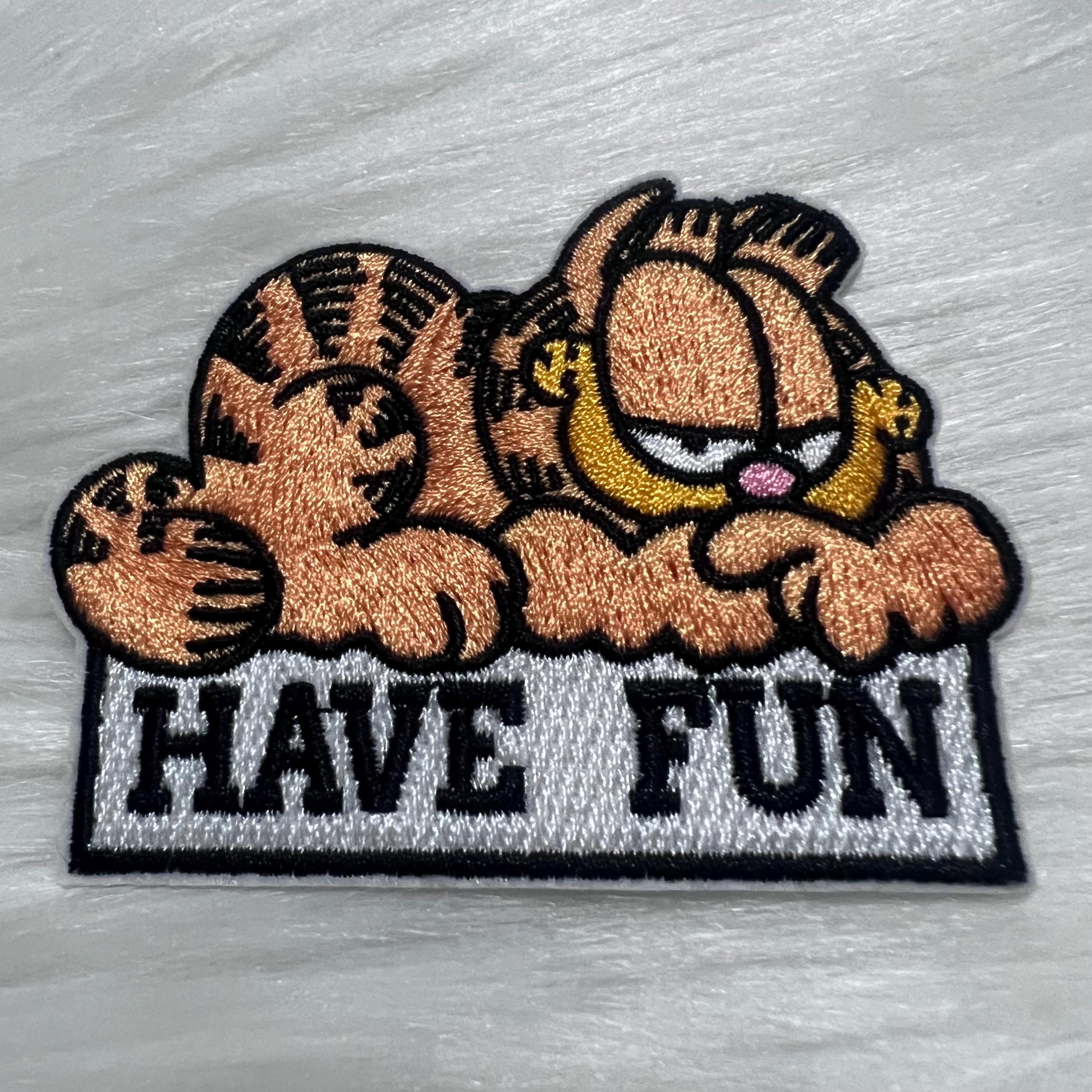 Garfield Patch Garfield Iron on Patch, Sew on Patch,embroidered,embroidery, Applique ...