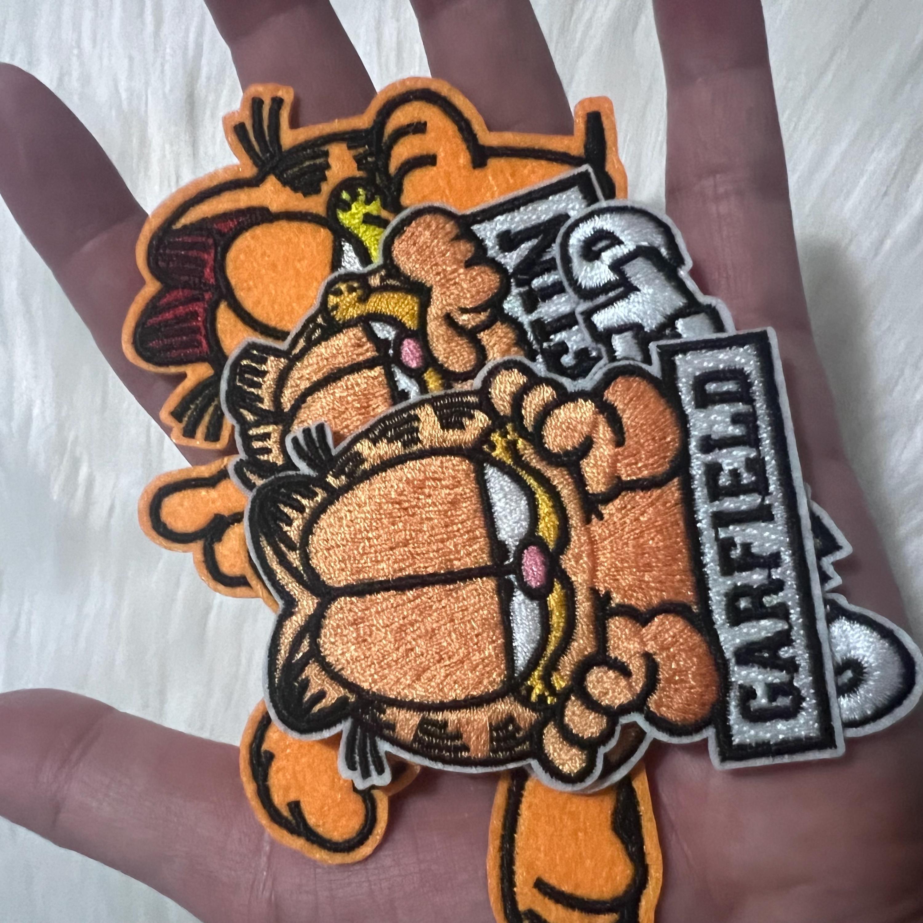 Garfield Patch Garfield Iron on Patch, Sew on Patch,embroidered,embroidery, Applique ...