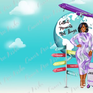 Curly Bob Diva ,  Personalized Passport Cover, Custom Travel Accessory, Passport Holder, Personalized Gift, Destination Wedding Gift