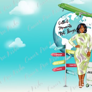 Curly Bob Diva ,  Personalized Passport Cover, Custom Travel Accessory, Passport Holder, Personalized Gift, Destination Wedding Gift