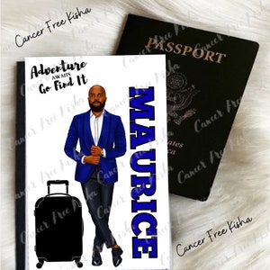 Adventure Awaits, Men Personalized Passport Cover, Custom Travel Accessory, Passport Holder, Personalized Gift, Destination Wedding Gift