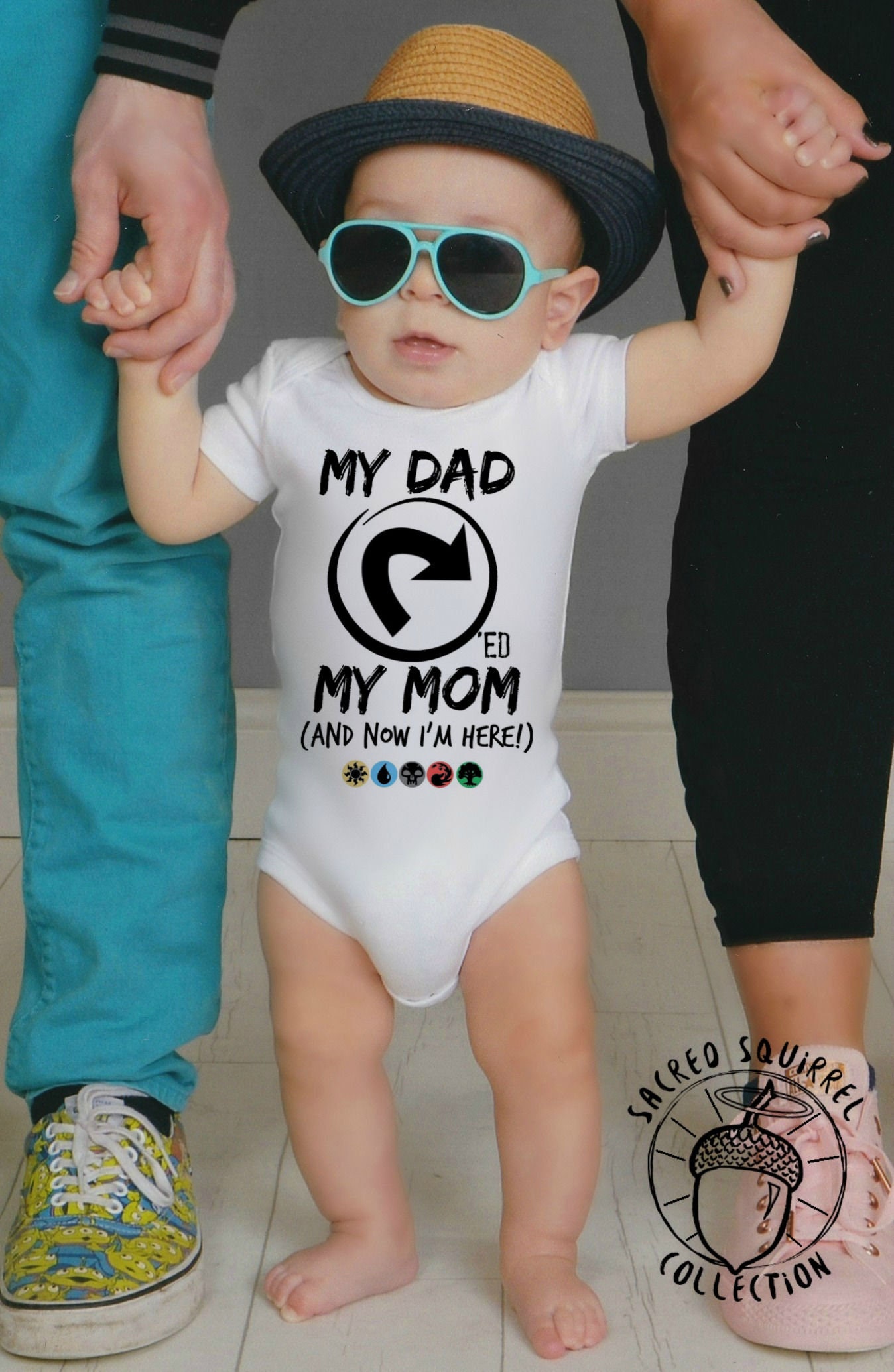 Dad Tapped Mom Magic The Gathering Original Baby Toddler Etsy