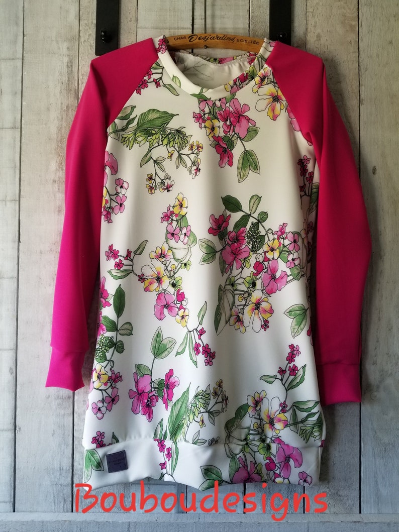 Flower tunicspink sleeve