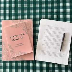 Mother Daughter Printable Journal | Just Between Mom & Me | PDF Guided Prompts | Communication Journal for Teens, Adults, Gifts