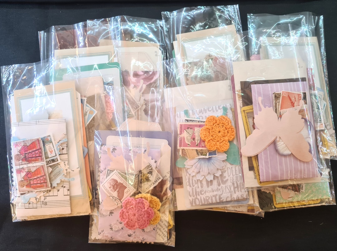 Junk Journal Mixed Ephemera Packs, Craft Supplies - Etsy Australia