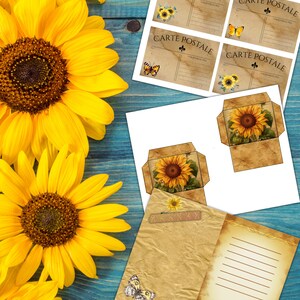 Printable Sunflower Ephemera Kit Download Junk Journal Paper Craft ...