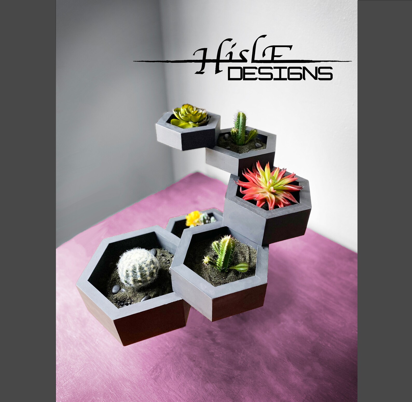 Spiral Hexagon Planter Functional Art Planter Luxury Etsy