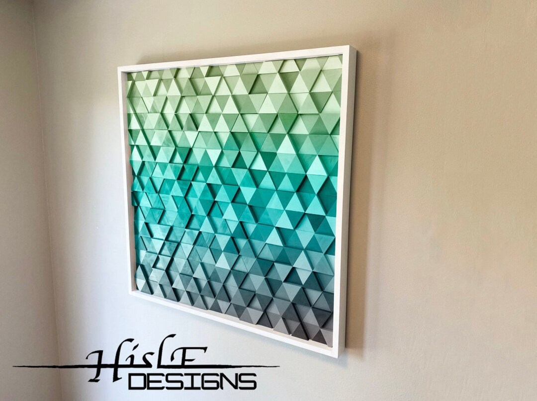 Dimensional Wood Art Dimensional Wall Art Dimensional Triangle Art