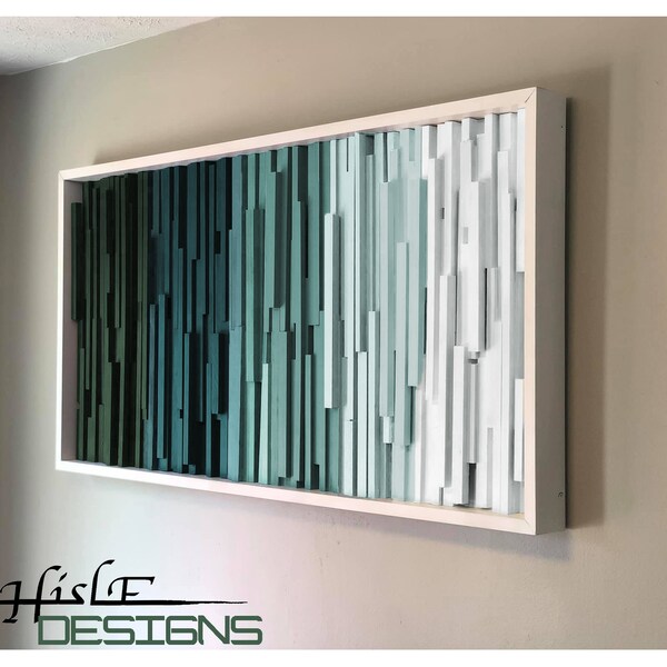 Dimensional Wall Art - Geometric Wall Art - Wood Wall Art - Modern Wall Art - Sound Diffusion Panel - Custom Wall Art