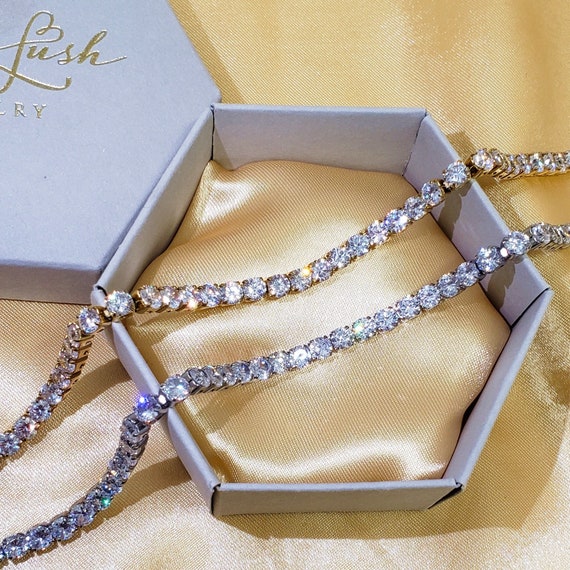 Real diamond tennis anklet discount