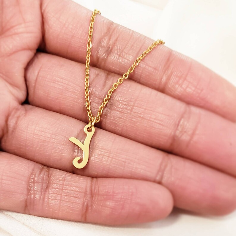 Letter Z Necklace Non Tarnish 18k Gold Filled Initial | Etsy