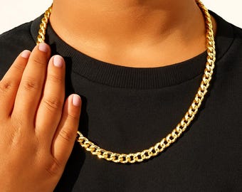 Kid's Gold Cuban Chain Necklace