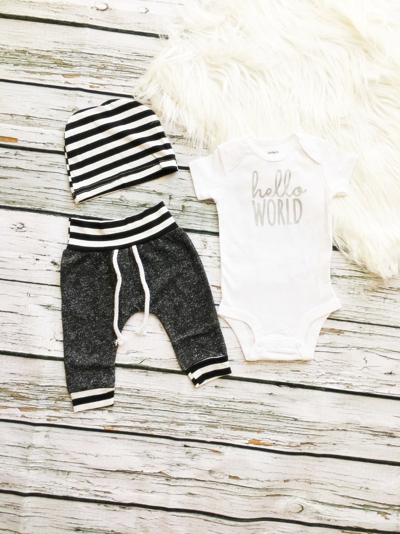 Ready to ship TODAY,Baby boy coming home,Going home,Take home,Newborn baby outfit,Boy clothes,Hello World outfit,Coming home,Newborn gift