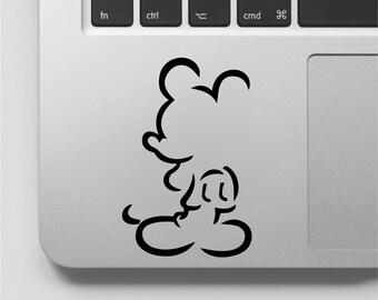 Apple Macbook Laptop Vinyl Sticker Decal Mickey Hat Disney
