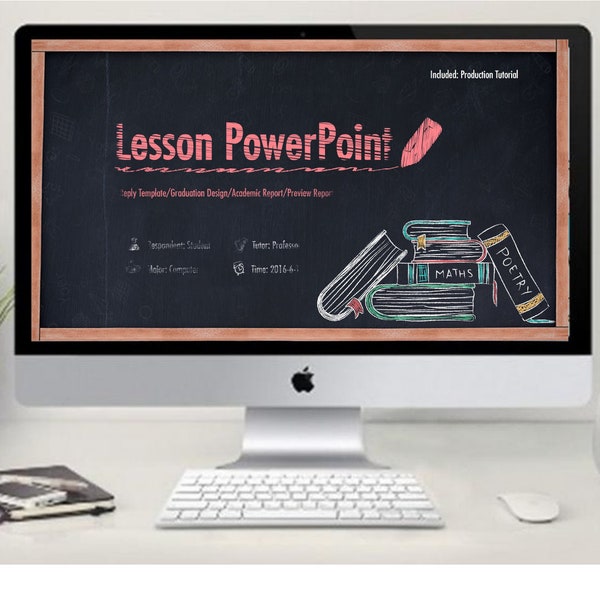 Blackboard Style PowerPoint Template | Chalkboard PowerPoint | PowerPoint Chalk Effect | Teaching PowerPoint | Education PPT | Creative PPT