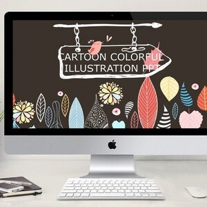 Cartoon Animal PowerPoint-sjablonen | Kleurrijke illustratie PowerPoint | Kids Birthday PowerPoint | PowerPoint voor kleuterscholen