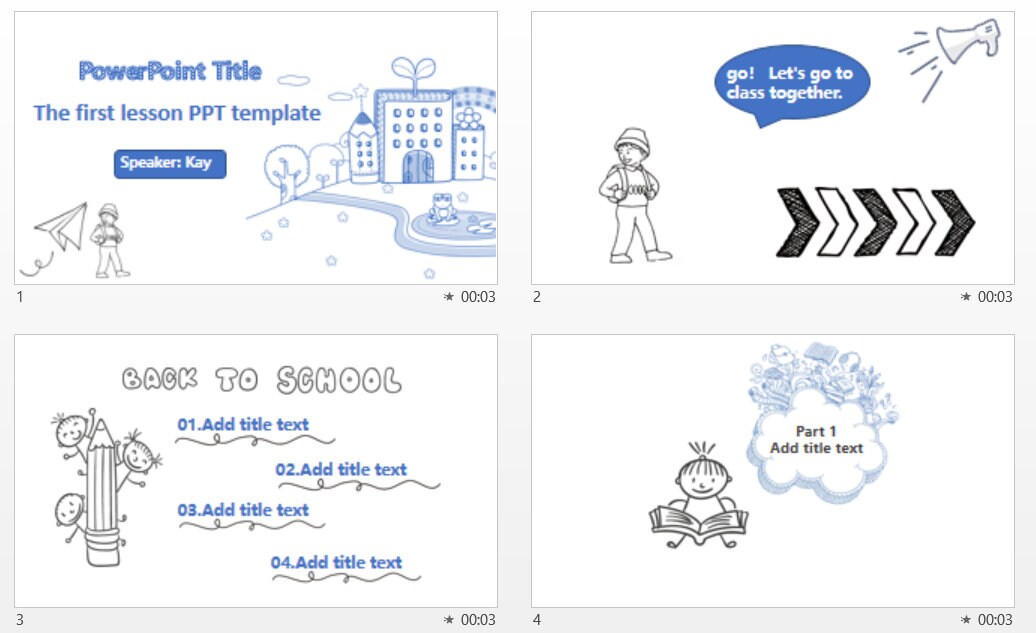 Teaching Powerpoint Template | Doodle Powerpoint Template | Powerpoint ...