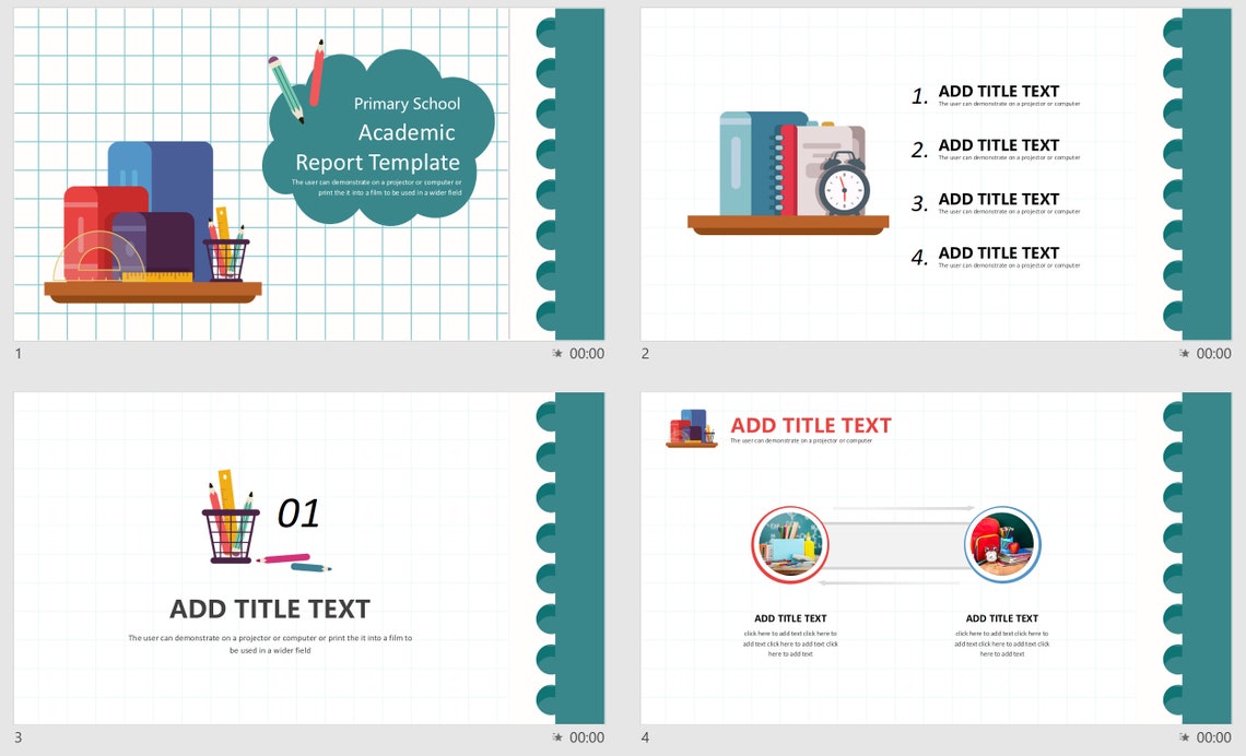 Graph Paper Powerpoint Template, Editable Powerpoint, Note Paper