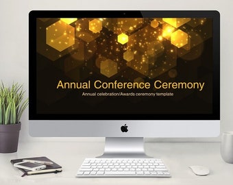 Award Ceremony Powerpoint Template | PowerPoint Presentation for Award Ceremony | Black and Gold  PowerPoint
