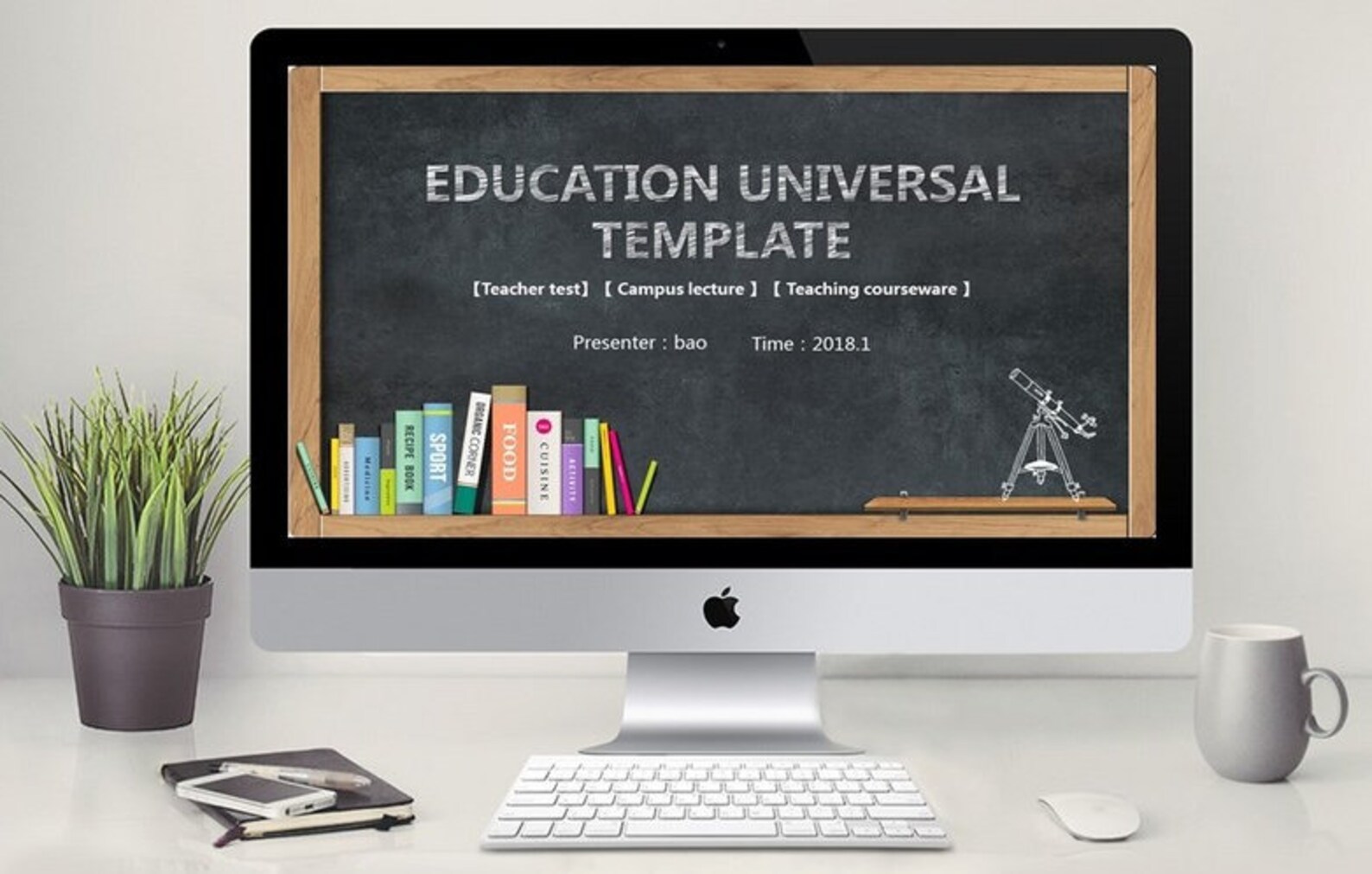 Tafel Stil Lehrer sprechen PPT Vorlage PowerPointVorlage Etsy