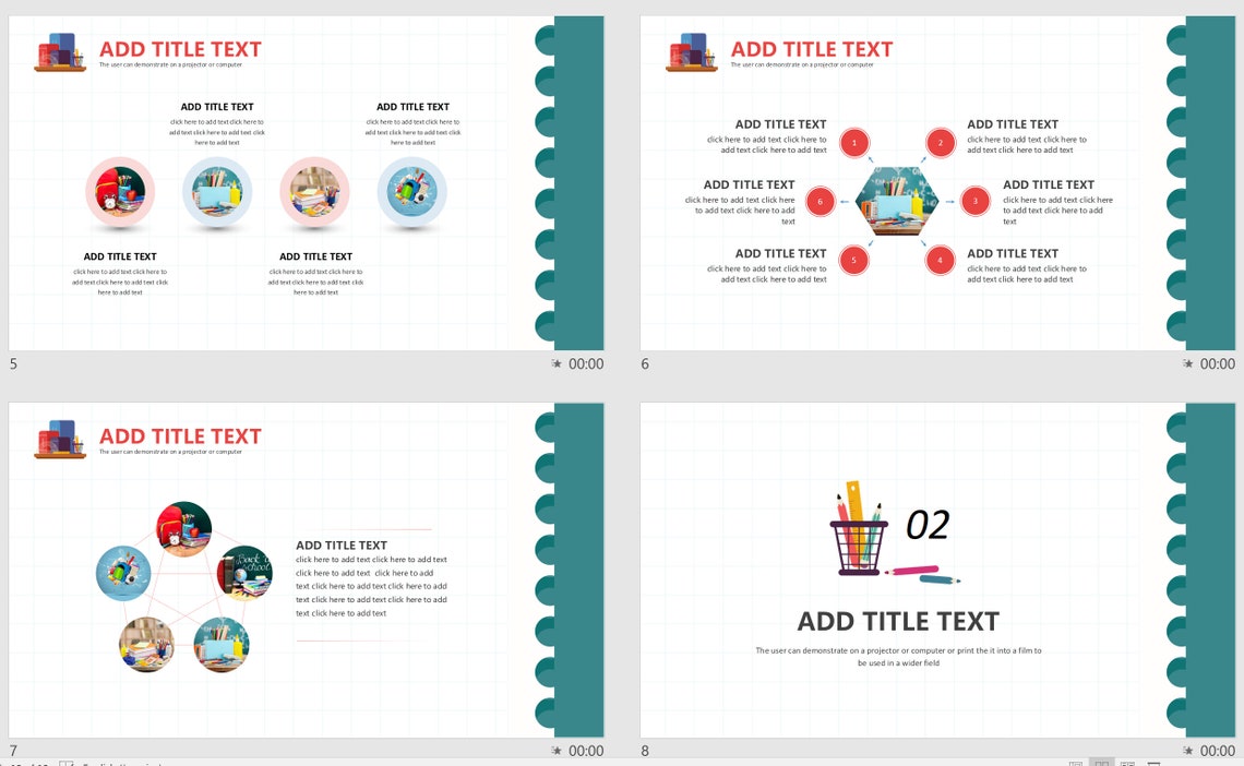 Graph Paper PowerPoint Template Editable PowerPoint Note Etsy