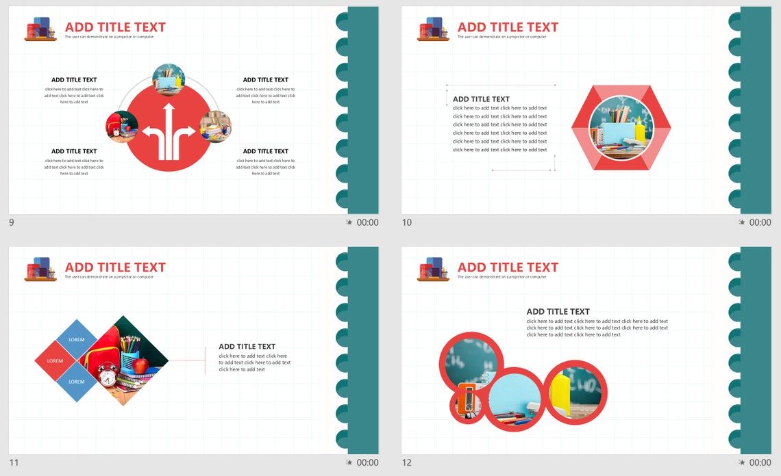 Graph Paper Powerpoint Template, Editable Powerpoint, Note Paper
