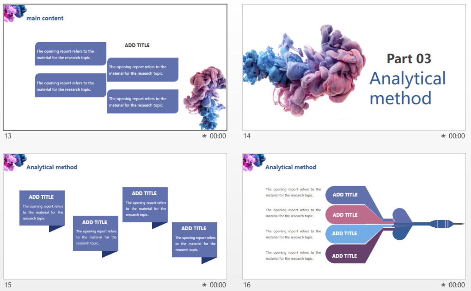 Smoke Effect Powerpoint Template Editable in Microsoft Office Etsy