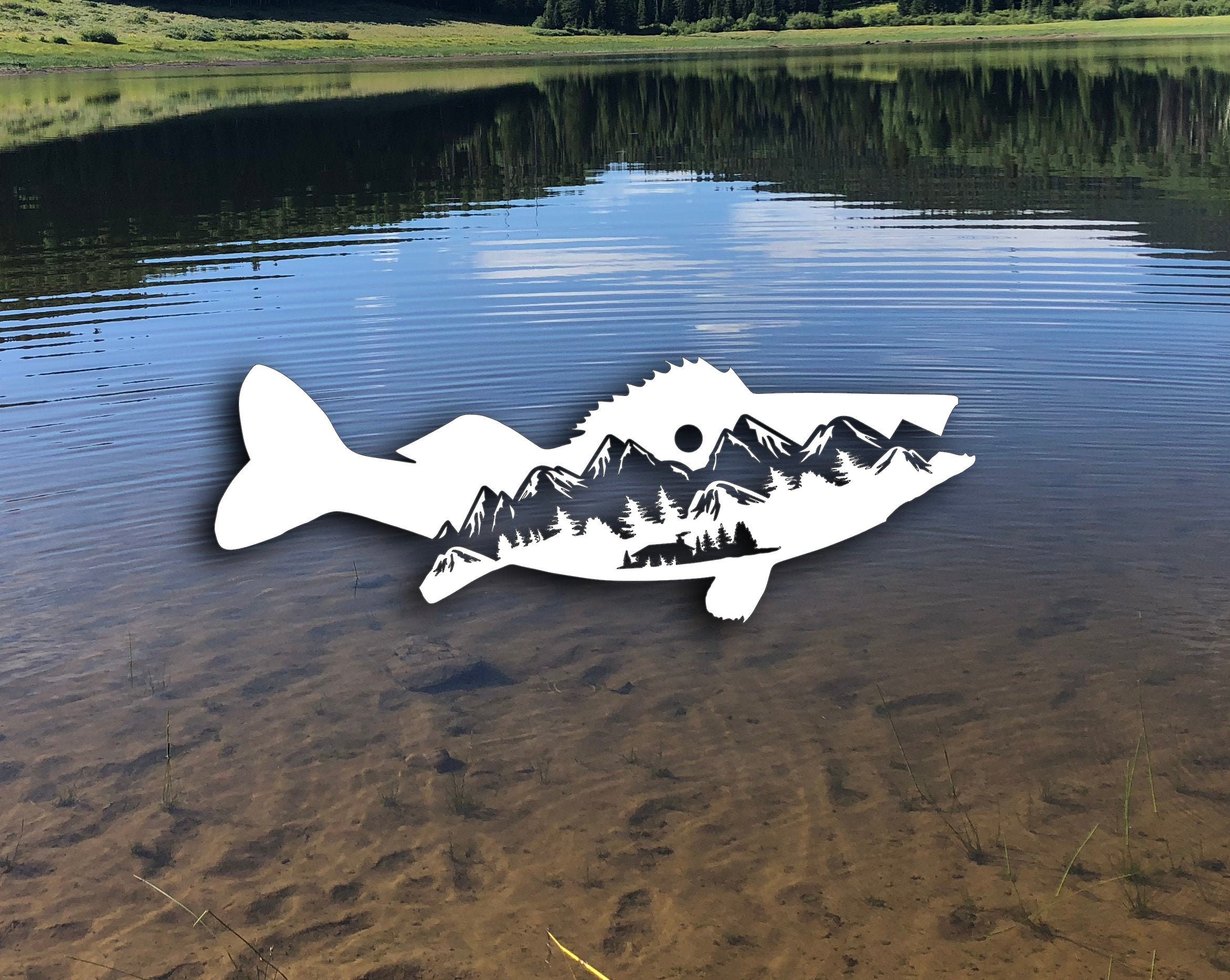 Walleye Fishing Decal Fish Decal Walleye Decal Fishing Etsy