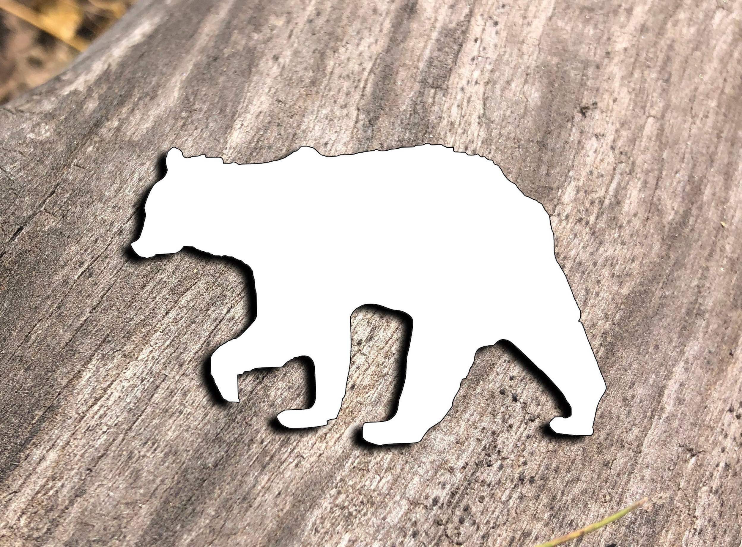 Bear Vinyl Decal for Windows Bear Sticker for Yeti Bear Vinyl Etsy