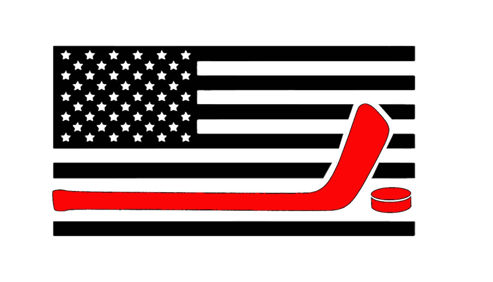 Hockey Decal American Hockey Decal USA Hockey USA Decal Etsy
