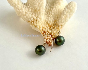 Tahitian Pearl Mini Drop Earrings