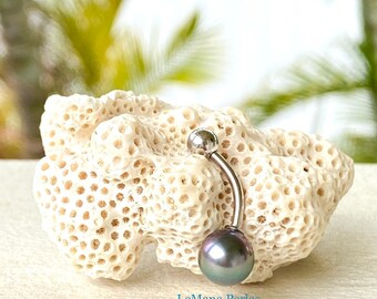 Tahitian Pearl Belly Ring