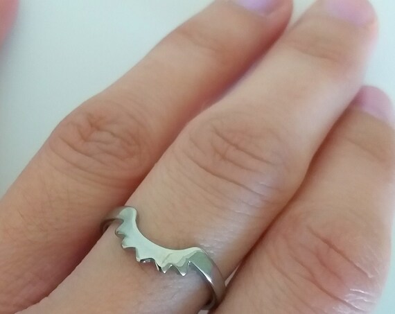 Anillo sol acero/acero dorado