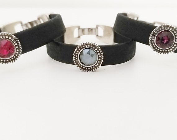 Pulseras de corcho cristal de svarowski
